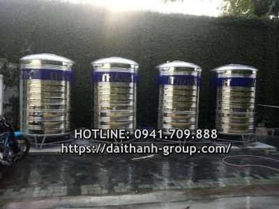 Cung cấp bồn nước inox Đại Thành 1000l đứng giá tốt