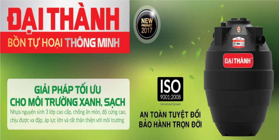 Nguyên lý hoạt động bồn tự hoại Đại Thành